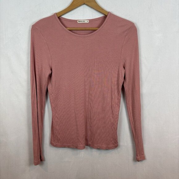 Marine Layer Tops - Marine Layer Women's Pink long sleeve thermal baselayer top size medium outdoor